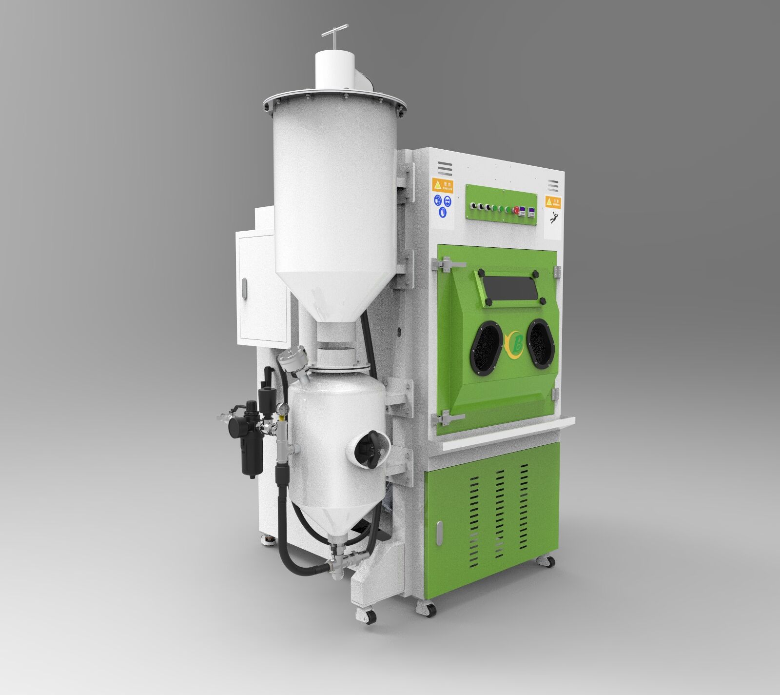 TB-PN1200高壓箱式手動噴砂機(jī)