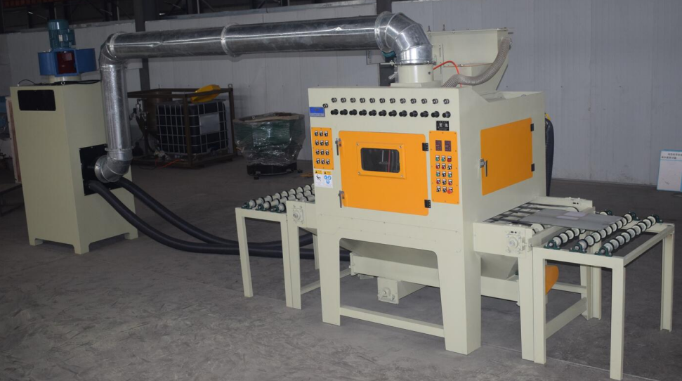通過式自動(dòng)噴砂機(jī)，輸送帶自動(dòng)噴砂機(jī)